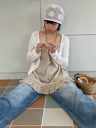 Loose-fit Knit Ribbed Pullover Bandana Beanie Hat Collection