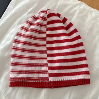 Loose-fit Knit Ribbed Pullover Bandana Beanie Hat Collection