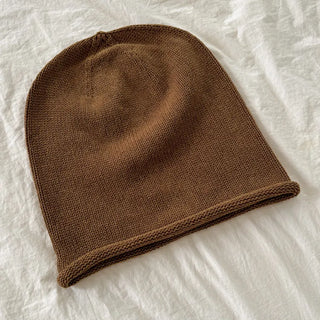 Loose-fit Knit Ribbed Pullover Bandana Beanie Hat Collection