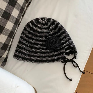 Loose-fit Knit Ribbed Pullover Bandana Beanie Hat Collection