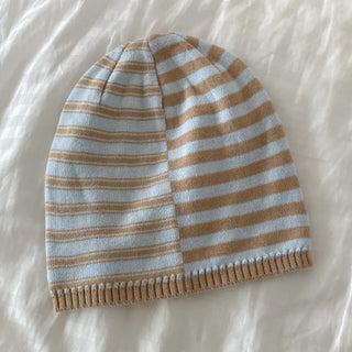 Loose-fit Knit Ribbed Pullover Bandana Beanie Hat Collection