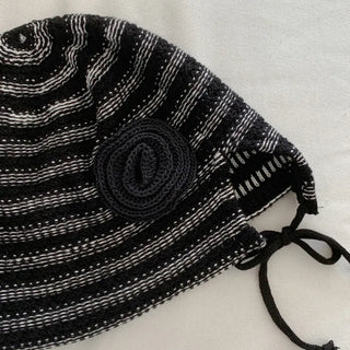 Loose-fit Knit Ribbed Pullover Bandana Beanie Hat Collection