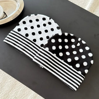 Loose-fit Knit Ribbed Pullover Bandana Beanie Hat Collection