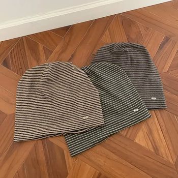 Track Stripe Beanie Hat