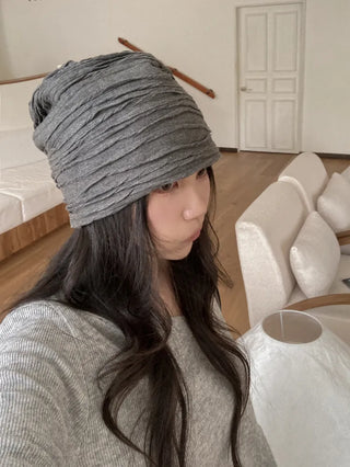 Wavy Long Daily Beanie Hat