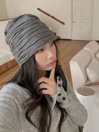 Wavy Long Daily Beanie Hat