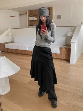 Wavy Long Daily Beanie Hat