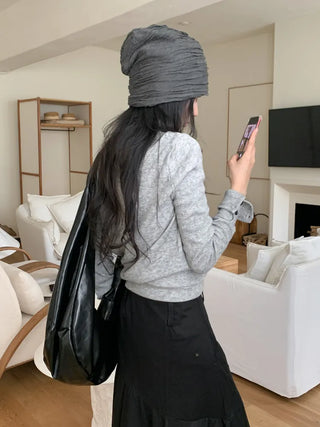 Wavy Long Daily Beanie Hat