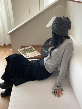 Wavy Long Daily Beanie Hat