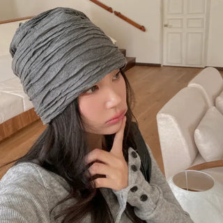 Wavy Long Daily Beanie Hat
