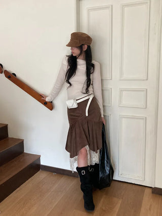 Minimal Square Hip Bag Leather Belt