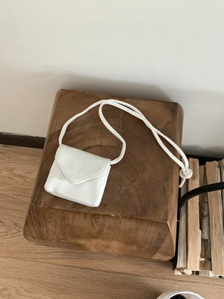 Minimal Square Hip Bag Leather Belt