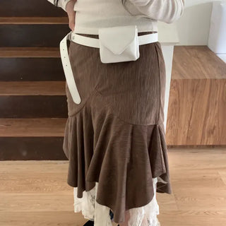Minimal Square Hip Bag Leather Belt