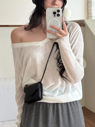 Minimal Square Hip Bag Leather Belt