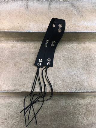Mid-Strap Eyelet Punching Knot Strap Belt