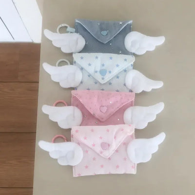 Angel Letter Mini Pouch Bag Charm Keyring