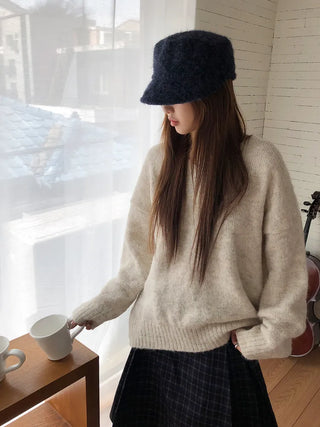 Boot Plush Check Baker Cap
