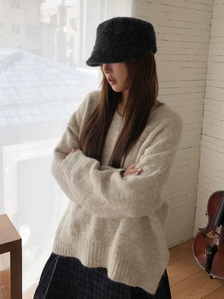 Boot Plush Check Baker Cap