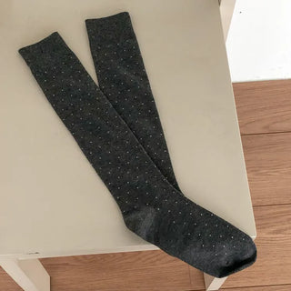 Tiny Dot Cotton Long Knee Socks