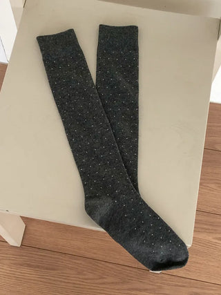Tiny Dot Cotton Long Knee Socks