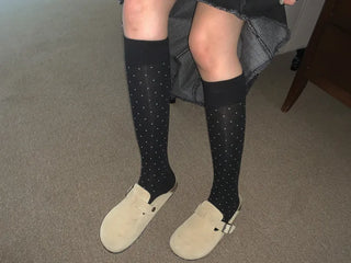 Tiny Dot Cotton Long Knee Socks