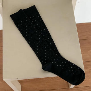 Tiny Dot Cotton Long Knee Socks