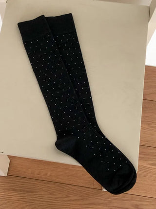 Tiny Dot Cotton Long Knee Socks