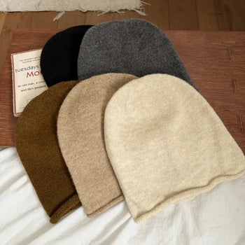 Casual Knit Long Beanie Hat