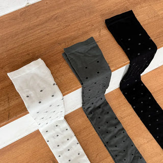Duo Dot Pattern Daily High Knee Socks Long Socks