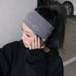 Dymos Studded Wide Hairband Bandana