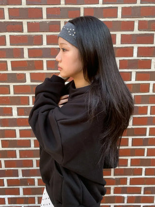 Dymos Studded Wide Hairband Bandana