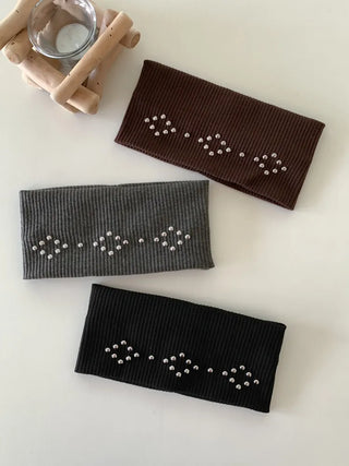 Dymos Studded Wide Hairband Bandana