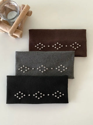 Dymos Studded Wide Hairband Bandana