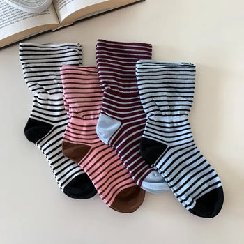 Melting Stripe Mid-Length Socks