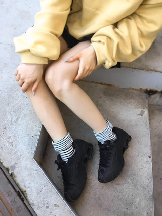 Melting Stripe Mid-Length Socks