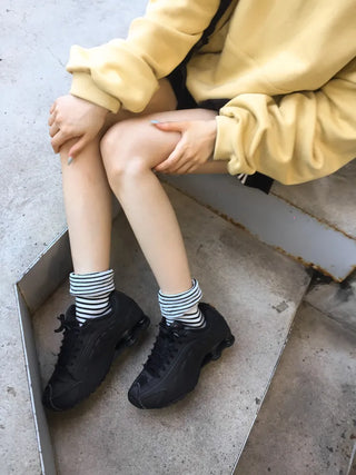 Melting Stripe Mid-Length Socks