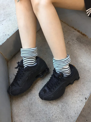 Melting Stripe Mid-Length Socks