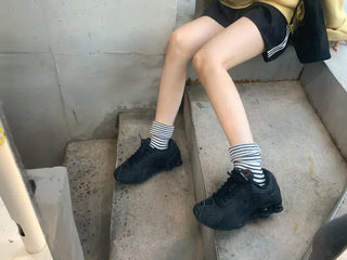 Melting Stripe Mid-Length Socks