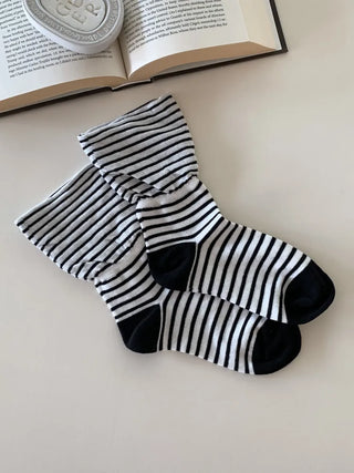 Melting Stripe Mid-Length Socks