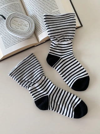 Melting Stripe Mid-Length Socks