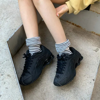 Melting Stripe Mid-Length Socks