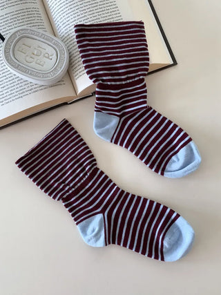 Melting Stripe Mid-Length Socks