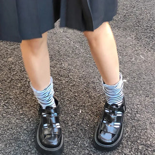 Melting Stripe Mid-Length Socks