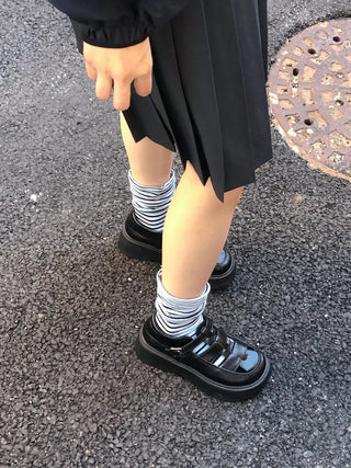 Melting Stripe Mid-Length Socks