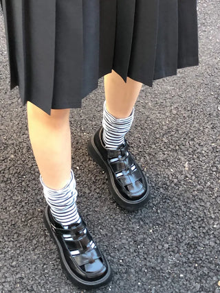 Melting Stripe Mid-Length Socks
