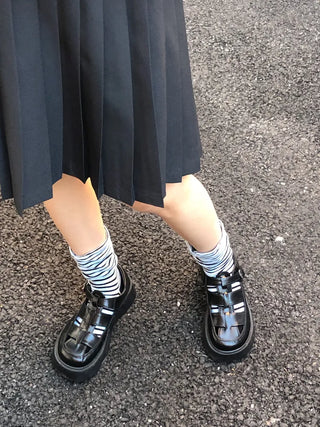 Melting Stripe Mid-Length Socks
