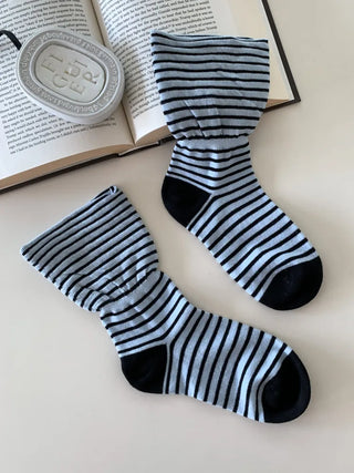 Melting Stripe Mid-Length Socks