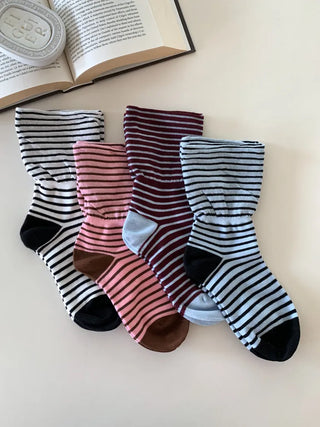 Melting Stripe Mid-Length Socks