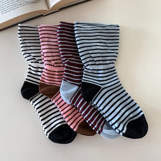 Melting Stripe Mid-Length Socks