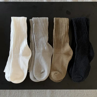 Stream Line Long Over-the-Knee Loose Socks